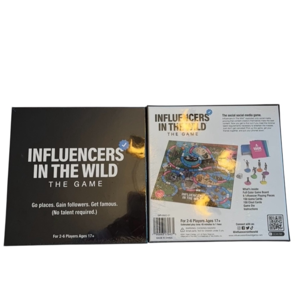 NWT Influencers in the Wild Board Game Social Media For ages 17+ wrapped New